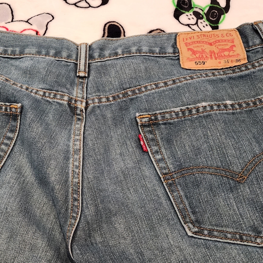 Levi's 559 relaxed fit straight bottom jeans